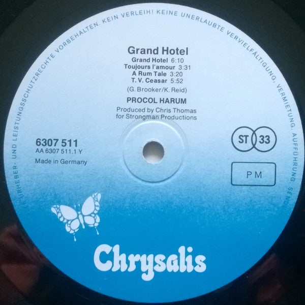 Procol Harum : Grand Hotel (LP, Album, RP, Gat)