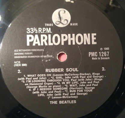 The Beatles : Rubber Soul (LP, Album, Mono, "Lo)