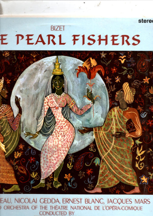 Georges Bizet - Chœurs Du Théâtre National De L'Opéra Comique And Orchestre Du Théâtre National De L'Opéra-Comique , Conductor Pierre Dervaux (2), Nicolai Gedda, Janine Micheau, Ernest Blanc, Jacques Mars : The Pearl Fishers (2xLP, Album, RE)