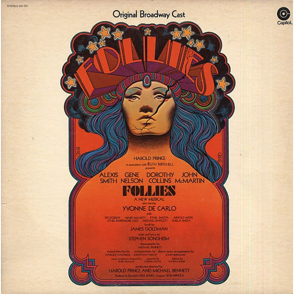 "Follies" Original Broadway Cast, Stephen Sondheim : Follies (Original Cast Recording) (LP, Album, Jac)