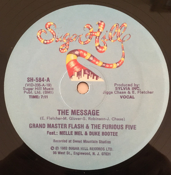 Grandmaster Flash & The Furious Five Feat.: Melle Mel & Duke Bootee : The Message (12", RP)