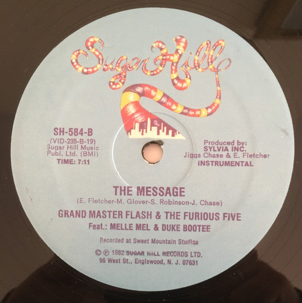 Grandmaster Flash & The Furious Five Feat.: Melle Mel & Duke Bootee : The Message (12", RP)