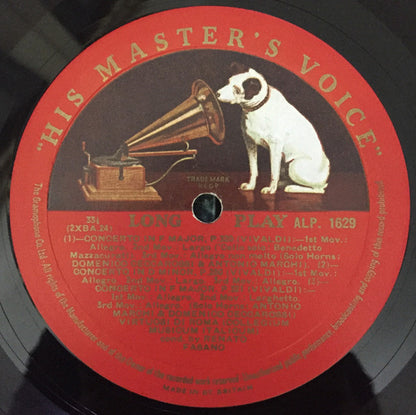 Antonio Vivaldi, Virtuosi Di Roma "Collegium Musicum Italicum" Conducted By Renato Fasano : Concerto In F Major, P. 320 / Concerto In D Minor, P. 280 / Concerto In F Major, P. 321 / Concerto In A Major, Op. 3 No. 5 / Concerto In D Minor, Op. 3 No. 11 (LP, Album)
