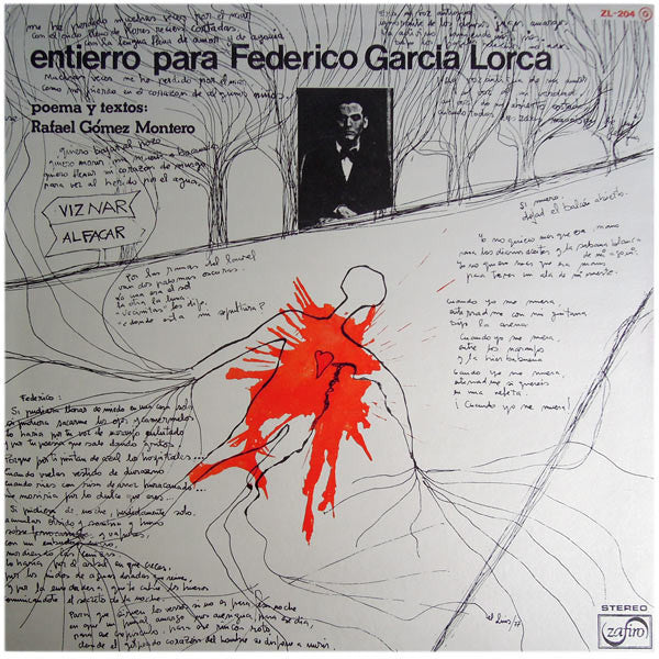 Rafael Gómez Montero : Entierro Para Federico Garcia Lorca (LP, Album, Promo, Gat)