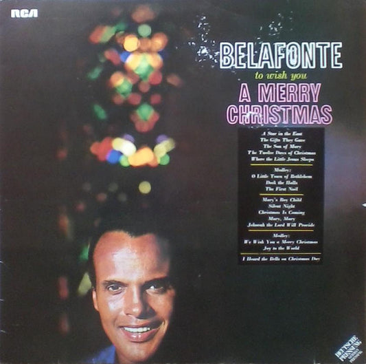 Harry Belafonte : To Wish You A Merry Christmas (LP, Album, RE)