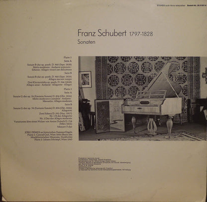 Franz Schubert, Jörg Demus : Sonaten (2xLP, Gat)