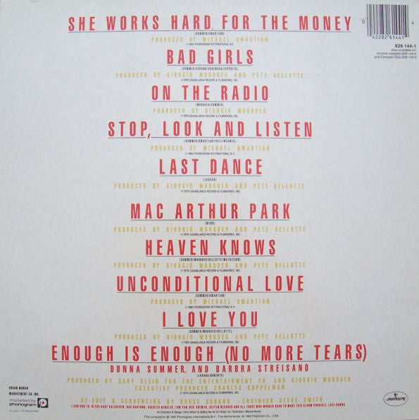 Donna Summer : The Summer Collection (Greatest Hits) (LP, Comp)