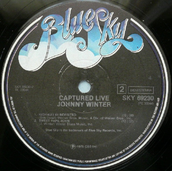 Johnny Winter : Captured Live! (LP, Album)