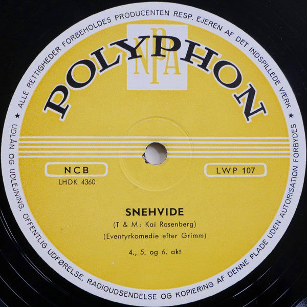 Kai Rosenberg : Snehvide (10")