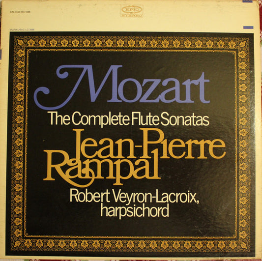 Wolfgang Amadeus Mozart, Jean-Pierre Rampal, Robert Veyron-Lacroix : The Complete Flute Sonatas (LP)