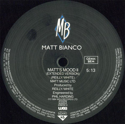 Matt Bianco : Half A Minute (12", Single)