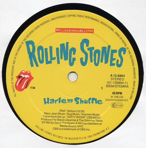 The Rolling Stones : Harlem Shuffle (12", Maxi)