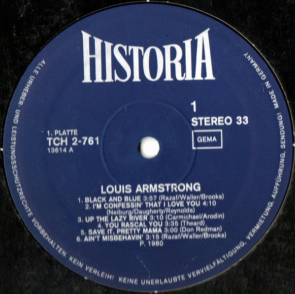 Louis Armstrong : Satchmo's All-Time Greatest Hits (2xLP, Comp)