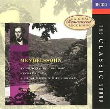Felix Mendelssohn-Bartholdy - London Symphony Orchestra, Peter Maag : Symphony No. 3 "Scottish" / Fingal's Cave / A Midsummer Night's Dream (CD, Comp, RM)