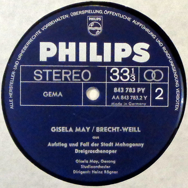 Gisela May : Brecht / Weill (LP, Album, RE)