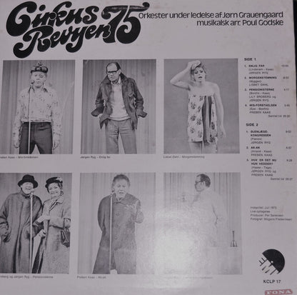 Jørgen Ryg, Preben Kaas, Lisbet Dahl, Lily Broberg : Cirkus Revyen 75 (LP, Album)