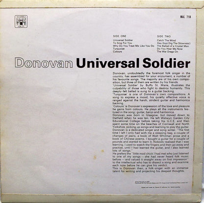 Donovan : Universal Soldier (LP, Comp, Mono)