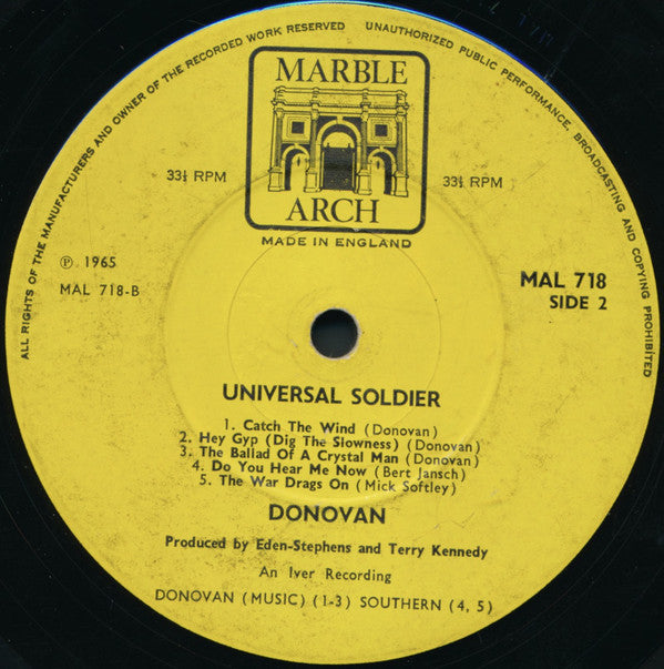 Donovan : Universal Soldier (LP, Comp, Mono)