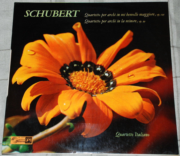 Franz Schubert, Quartetto Italiano : Quartetto Per Archi In Mi Bemolle Maggiore, Op. 125 / Quartetto Per Archi In La Minore, Op. 29 (LP)