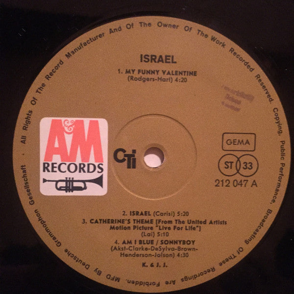 Kai Winding & J.J. Johnson : Israel (LP, Album, Gat)