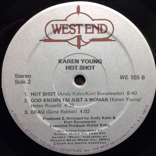 Karen Young : Hot Shot (LP, Album)