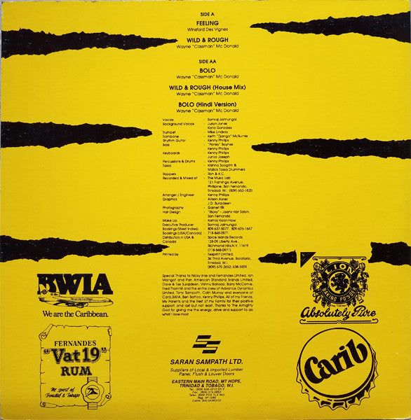 Rikki Jai : Wild And Rough (12", EP)