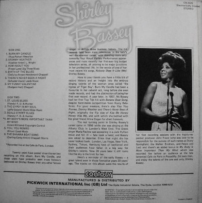 Shirley Bassey : Burn My Candle (LP, Comp)