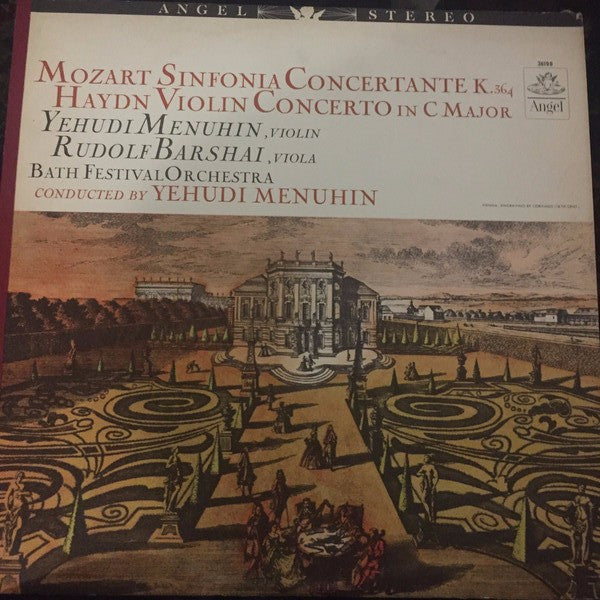 Wolfgang Amadeus Mozart / Joseph Haydn - Yehudi Menuhin, Rudolf Barshai, Bath Festival Orchestra : Sinfonia Concertante K. 364 / Violin Concerto In C Major (LP)