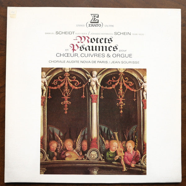 Samuel Scheidt, Johann Hermann Schein : Motets et psaumes pour choeur, cuivres et orgue  (12")