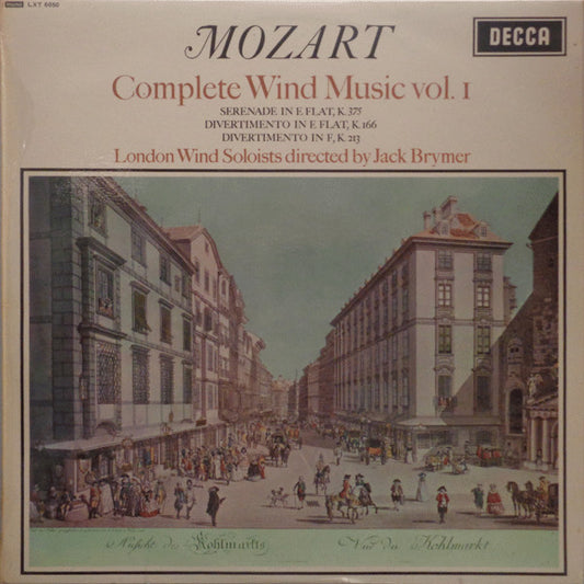 Wolfgang Amadeus Mozart, London Wind Soloists Directed By Jack Brymer : Complete Wind Music Vol. I (LP, Mono)