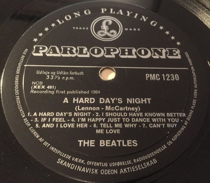 The Beatles : A Hard Day's Night (LP, Album, Mono)