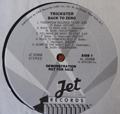 Trickster (6) : Back To Zero (LP, Album, Promo, San)