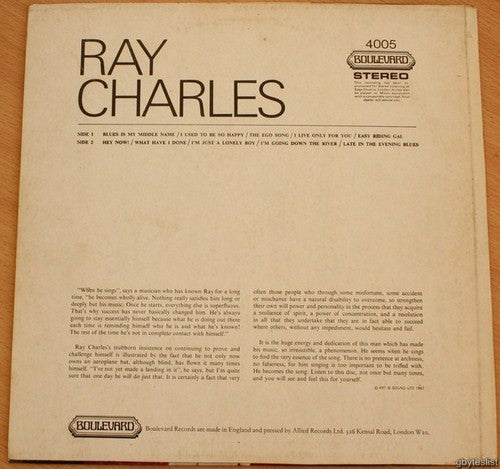 Ray Charles : Ray Charles (LP, Comp)