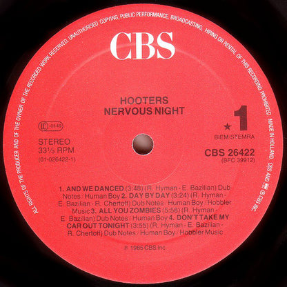 The Hooters : Nervous Night (LP, Album)