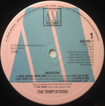 The Temptations : Milestone (LP, Album)