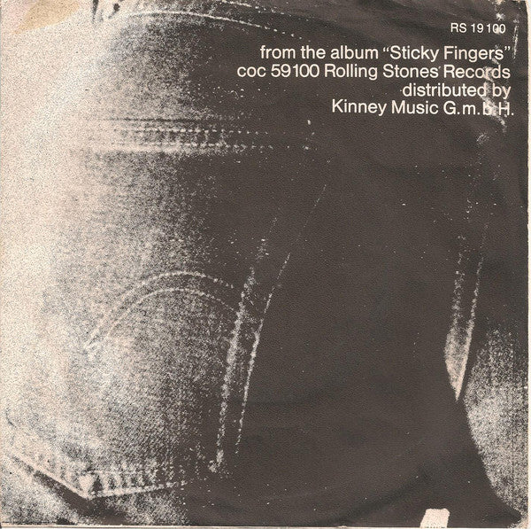 The Rolling Stones : Brown Sugar / Bitch (7", Single, Pus)