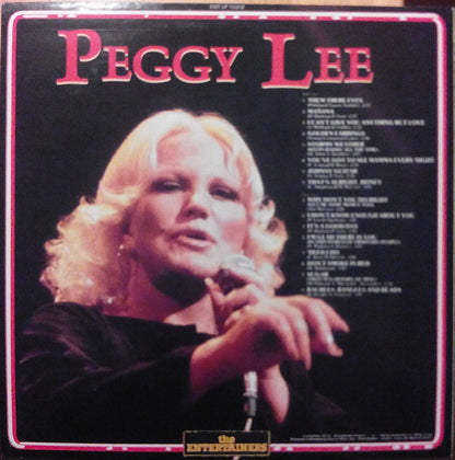 Peggy Lee : Peggy Lee (LP, Comp)