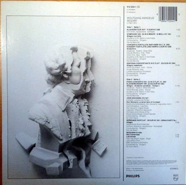 Wolfgang Amadeus Mozart, The Academy Of St. Martin-in-the-Fields, Sir Neville Marriner, Various : The Best Of Wolfgang Amadeus Mozart (LP, Comp)