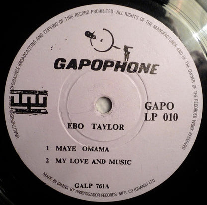Ebo Taylor : My Love And Music (LP, Album, Ora)