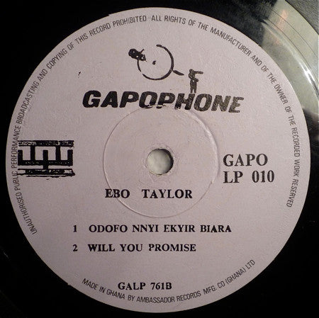Ebo Taylor : My Love And Music (LP, Album, Ora)
