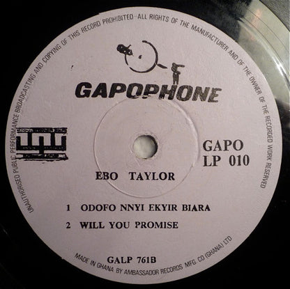 Ebo Taylor : My Love And Music (LP, Album, Ora)