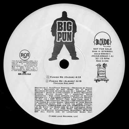 Big Punisher : Punish Me (12", Promo)