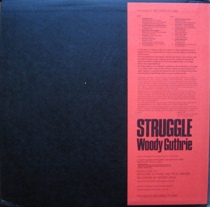 Woody Guthrie : Struggle (LP, Album, RE)