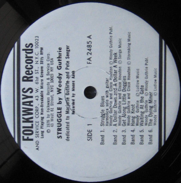 Woody Guthrie : Struggle (LP, Album, RE)