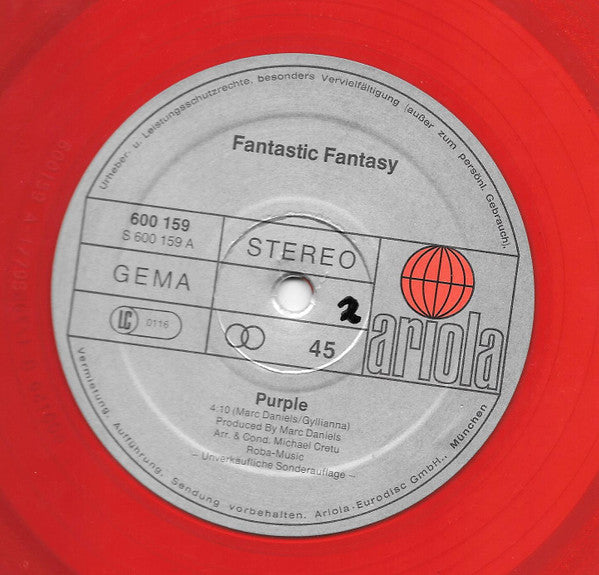 Fantastic Fantasy : Purple / If I Could Fly (12", Single, Red)