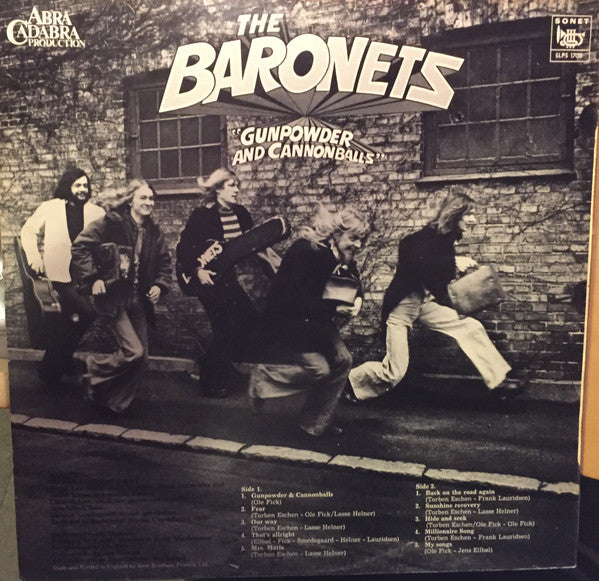 The Baronets : Gunpowder And Cannonballs (LP, Album)