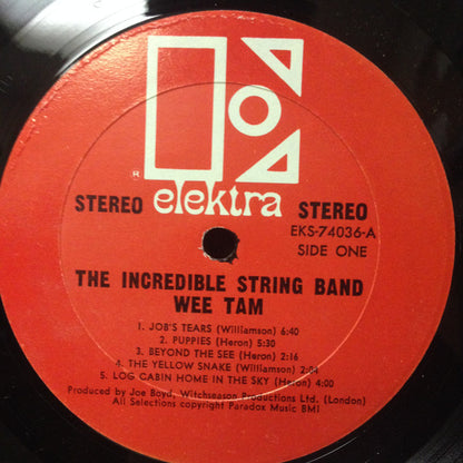 The Incredible String Band : Wee Tam (LP, Album, All)