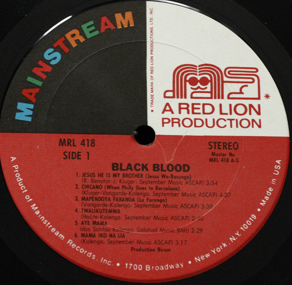 Black Blood (2) : Black Blood (LP)
