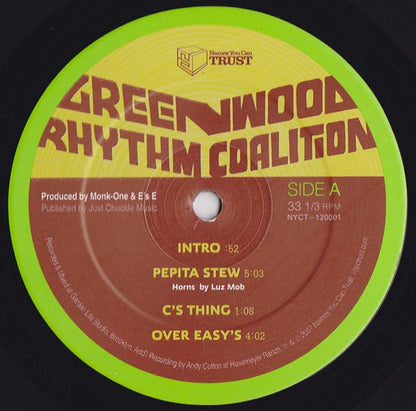 Greenwood Rhythm Coalition : Greenwood Rhythm Coalition (12", EP)