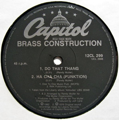 Brass Construction : We Can Work It Out (12")